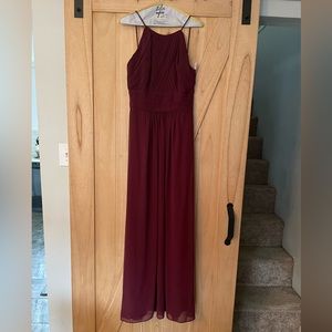 Formal LEVKOFF dress size 6 in burgundy. Worn once. Dry cleaned after.